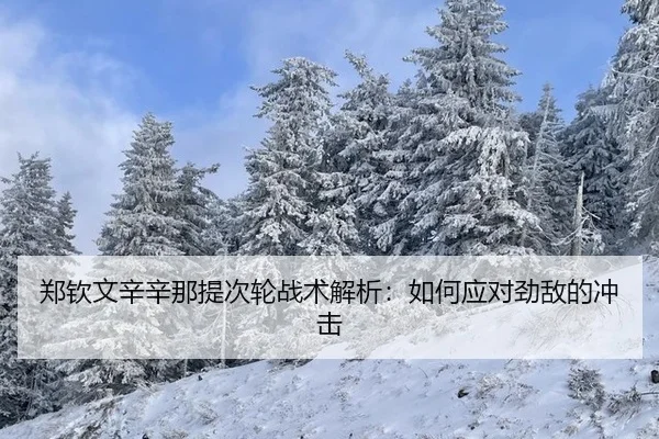 郑钦文辛辛那提次轮战术解析：如何应对劲敌的冲击